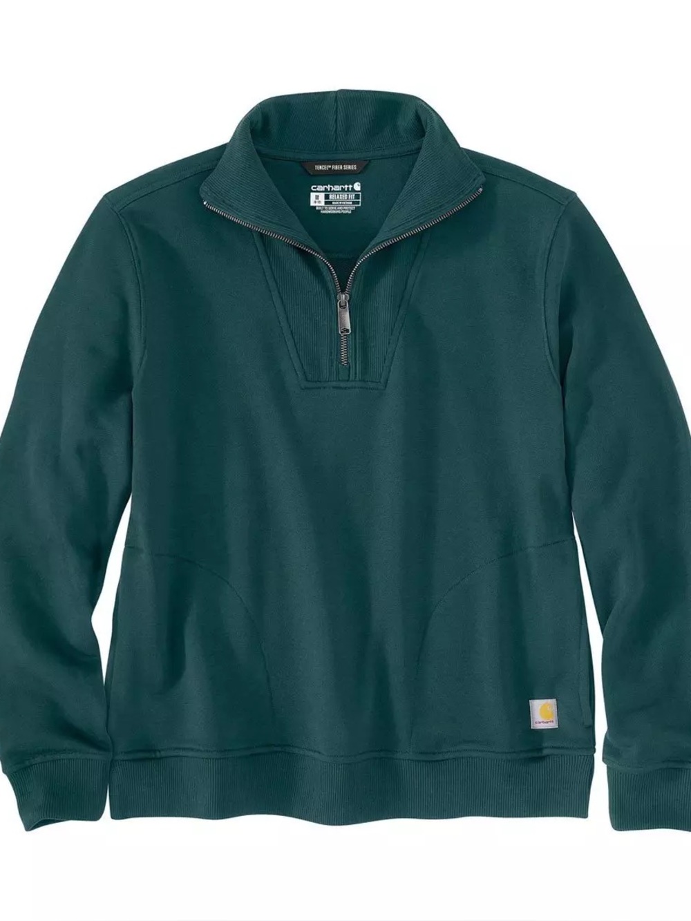 Women's Carhartt Tencel Fiber Series 1/4 Zip Pullover - Color Grainstone